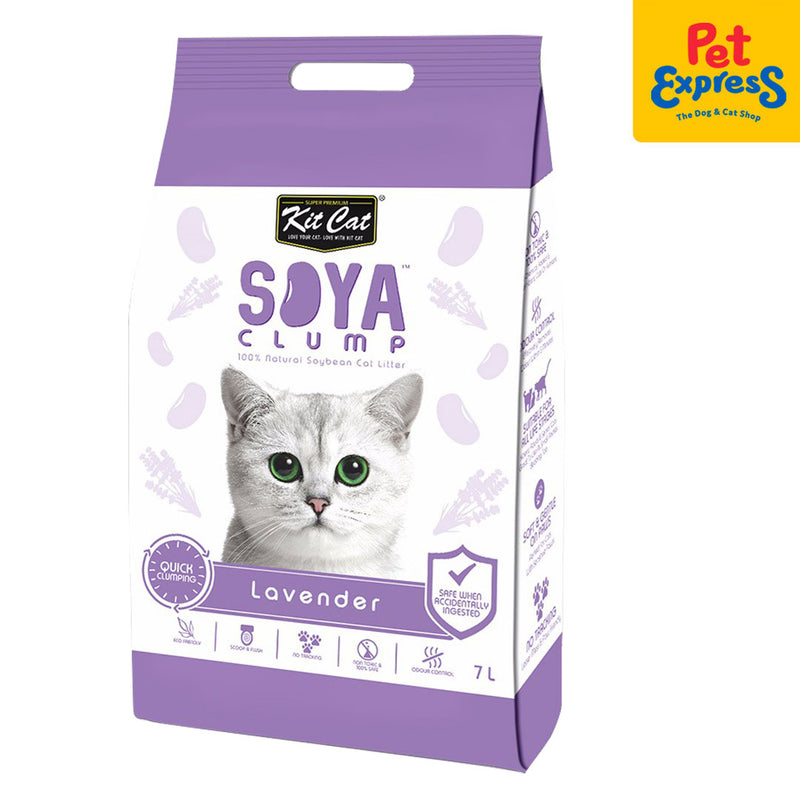Kit Cat Soya Clump Lavender Cat Litter 7L