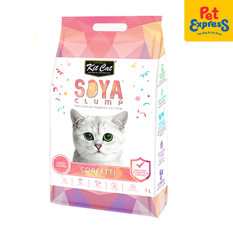 Kit Cat Soya Clump Confetti Cat Litter 7L