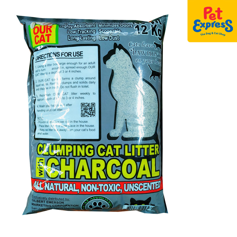 Our Cat Clumping Charcoal Cat Litter 12kg