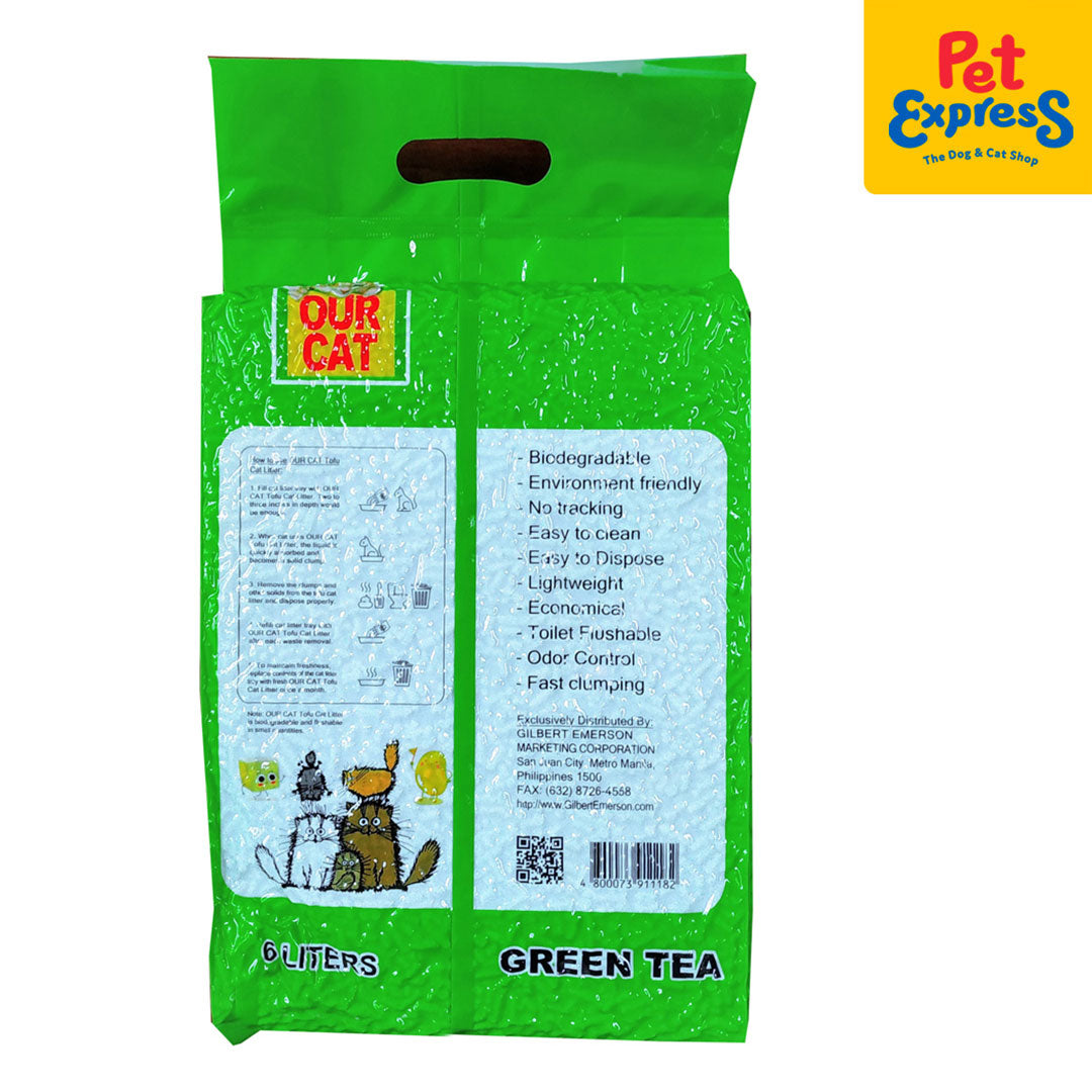 Our Cat Tofu Green Tea Cat Litter 6L – Pet Express