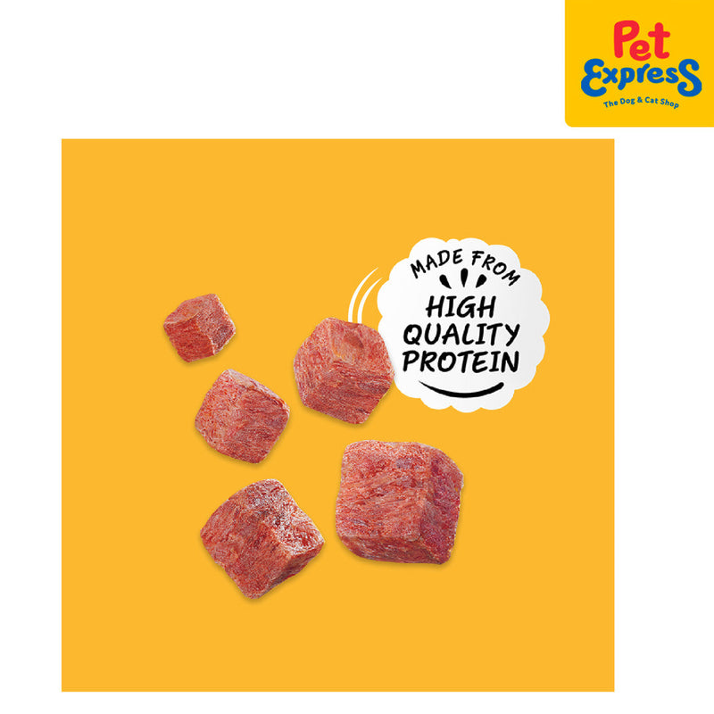 Pedigree Tasty Bites Chewy Cubes Beef Dog Treats 50g_protein