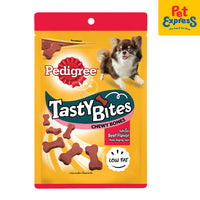 Pedigree Tasty Bites Chewy Bones Beef Dog Treats 50g_front