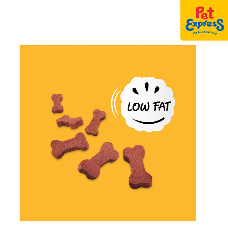 Pedigree Tasty Bites Chewy Bones Beef Dog Treats 50g_low fat