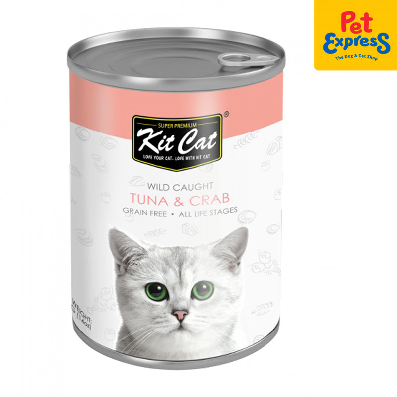Kit Cat Grain Free Tuna and Crab Wet Cat Food 400g (2 cans)
