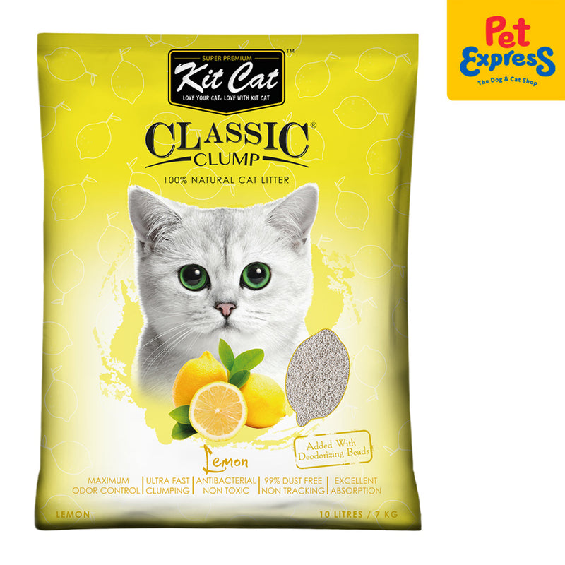 Kit Cat Classic Clump Lemon Cat Litter 10L