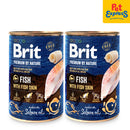Brit Premium by Nature Fish with Fish Skin Wet Dog Food 400g (2 cans)