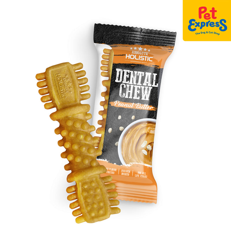 Absolute Holistic Dental Chew Peanut Butter Dog Treats 25g