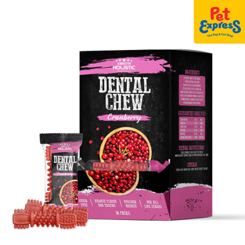 Absolute Holistic Dental Chew Cranberry Dog Treats 25g