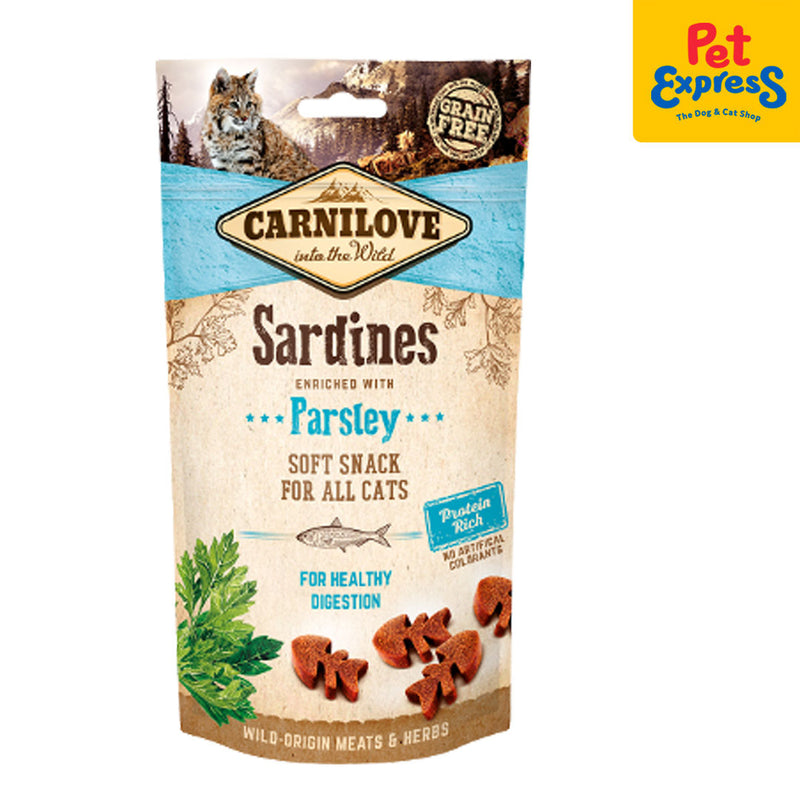 Carnilove Soft Snack Sardine with Parsley Cat Treats 50g