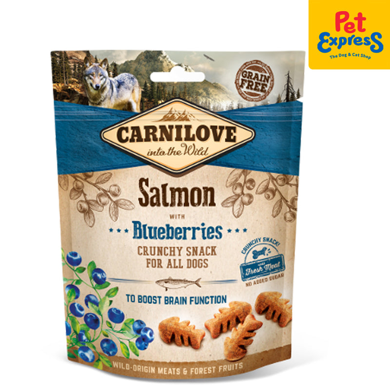 Carnilove Crunchy Snack Salmon with Blueberries Dog Treats 200g
