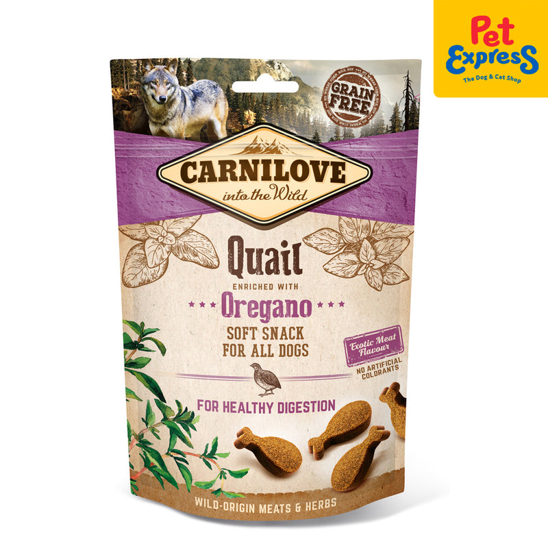 Carnilove Soft Snack Quail with Oregano Dog Treats 200g