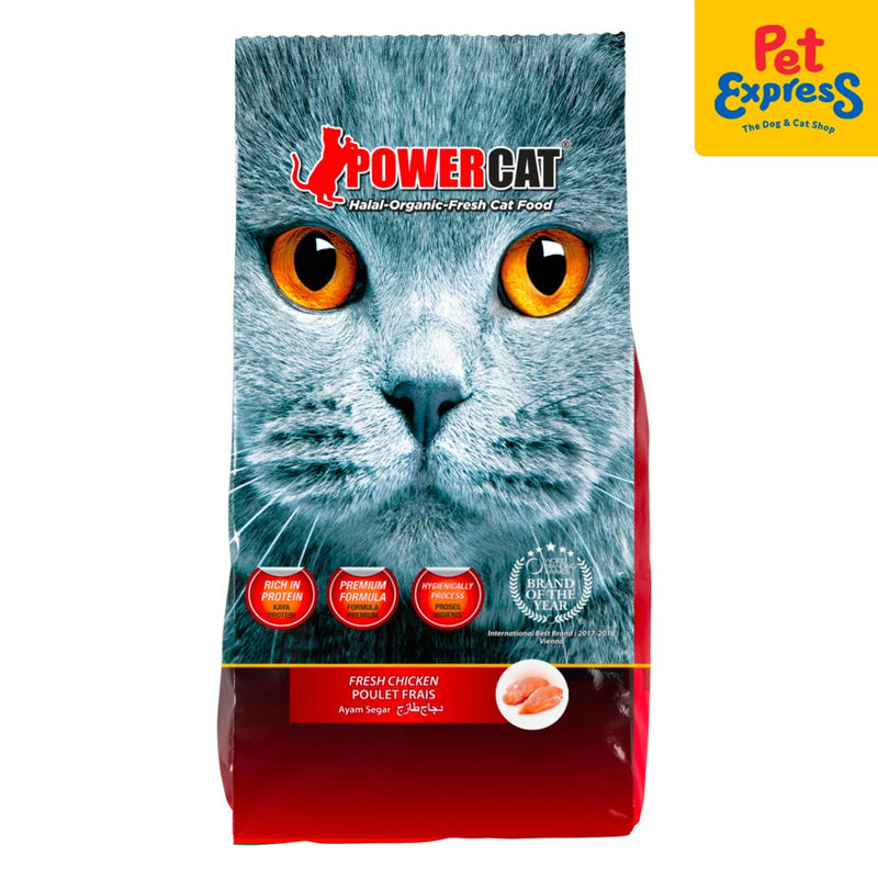 Power Cat Fresh Chicken Dry Cat Food 1.2kg_front