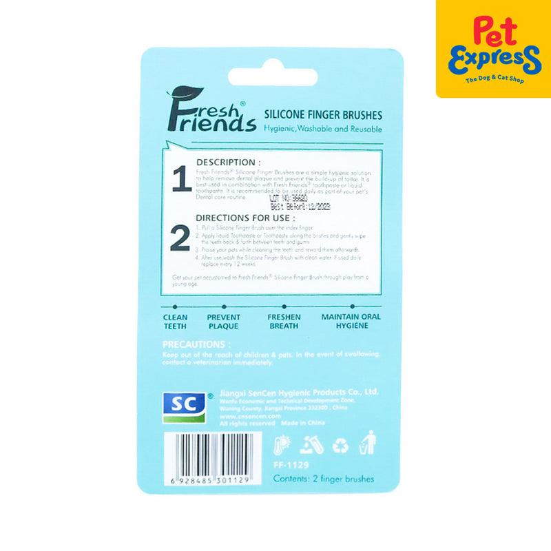 Fresh Friends Silicone Finger Brush 2s