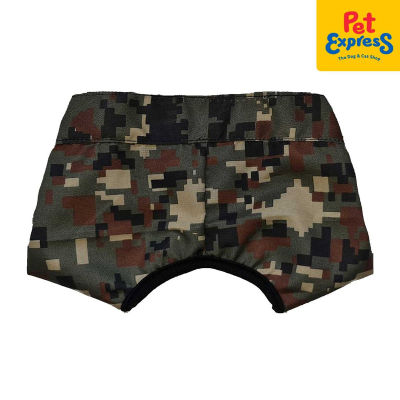 Pawsh Couture Board Shorts Digi Woodland Camouflage Dog Apparel