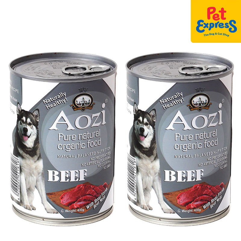 Aozi Beef Wet Dog Food 430g (2 cans)