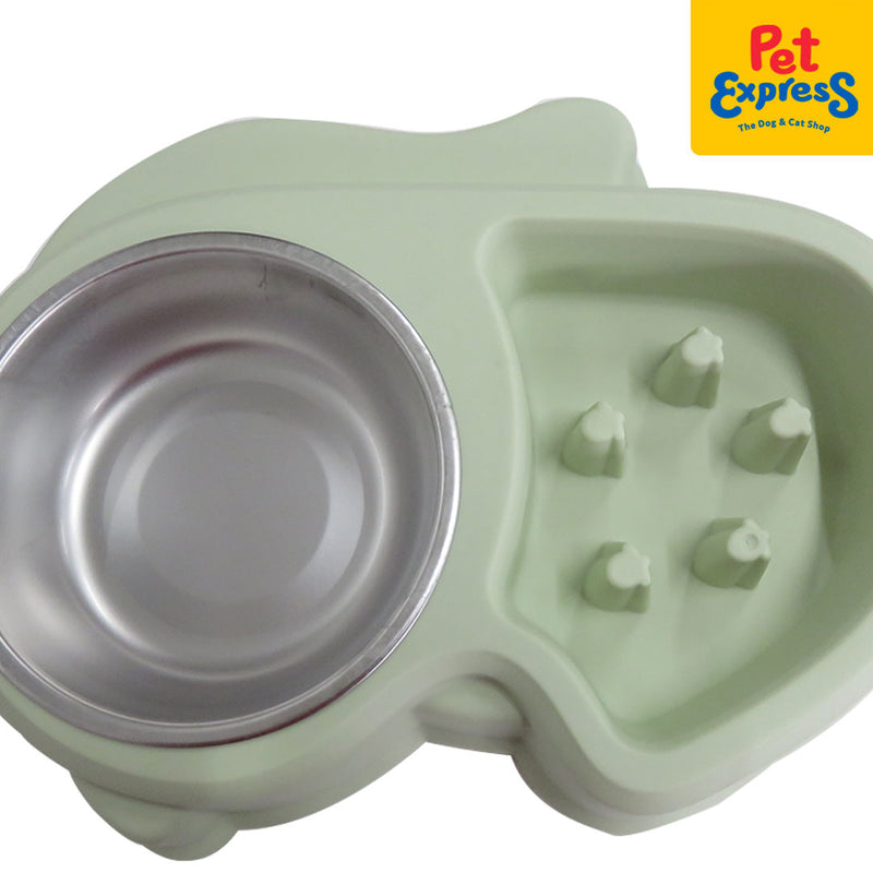 Approved Dog Bowl Squirrel Shape Green 4135