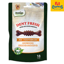 Dentalight Dent Fresh 360° Toothbrush Salmon Flaxseed Coat Care Dog Treats 18s 150g