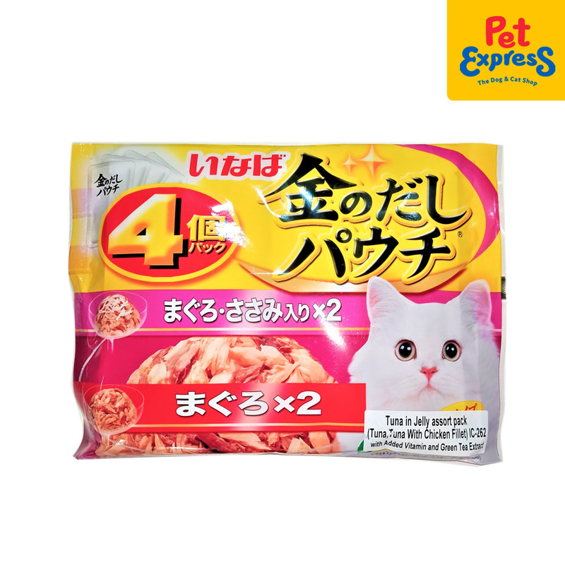Inaba Tuna Jelly Assorted Pack (Tuna, Tuna, Chicken Fillet) Wet Cat Food 60g (IC-262)