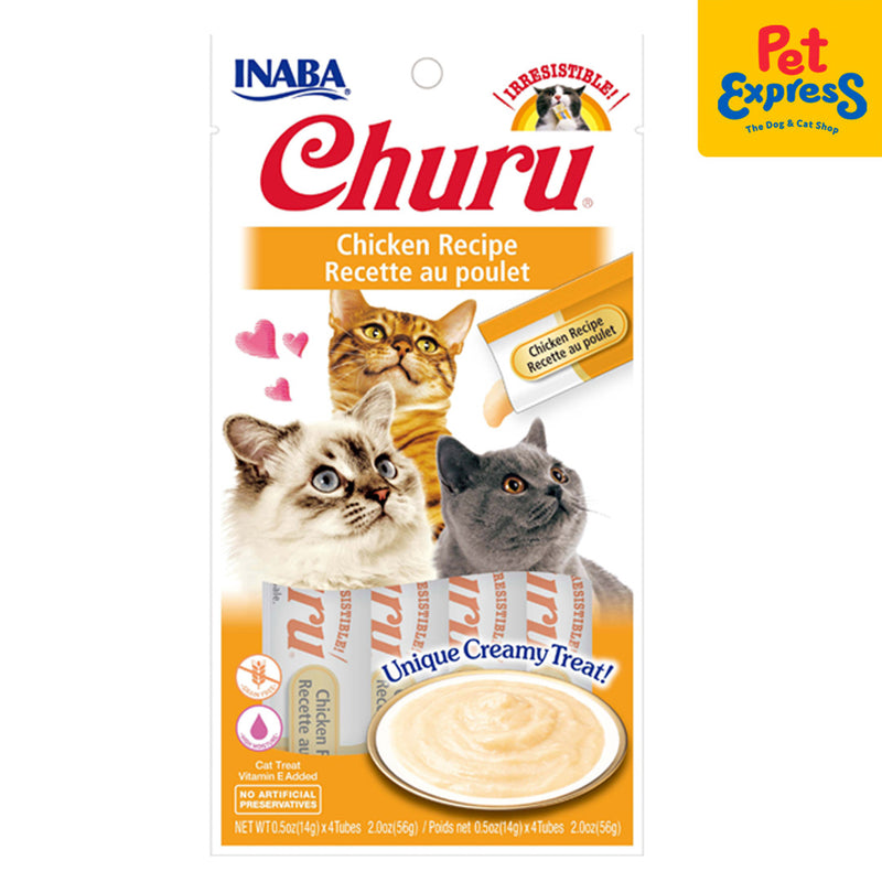 Inaba Churu Chicken Recipe Sticks Cat Treats 14gx4 (USA-603B)