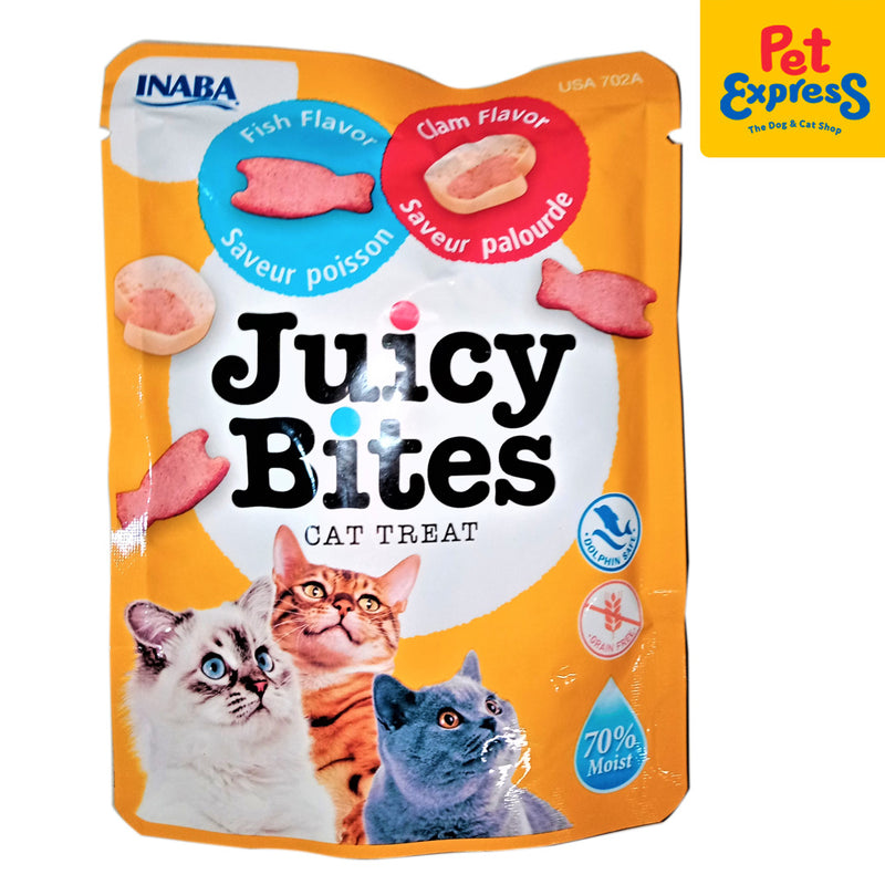 Inaba Juicy Bites Fish and Clam Single Cat Treats 11.3g (USA-702A)