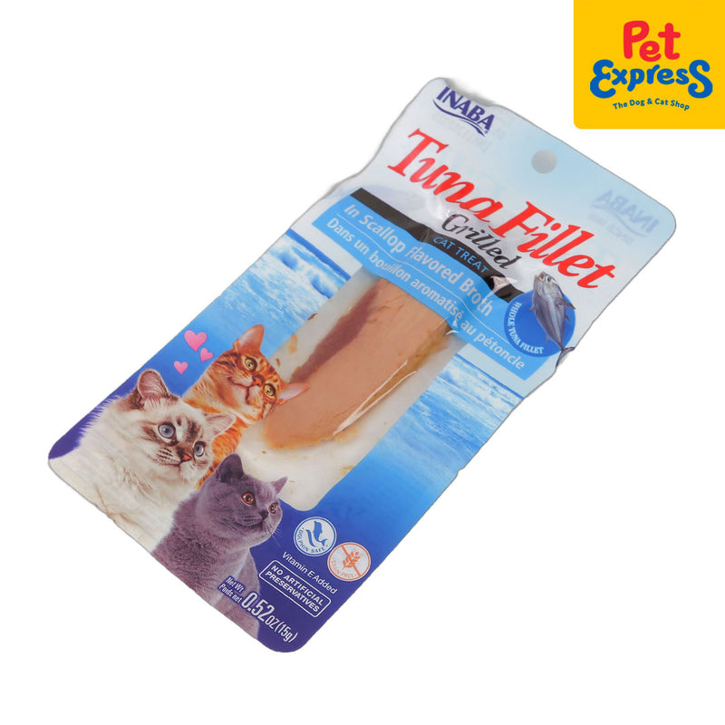 Inaba Grilled Tuna Fillet in Scallop Broth Cat Treats 15g (USA-502A)
