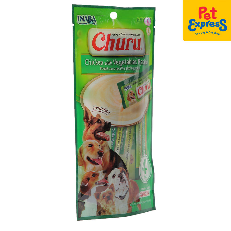 Inaba Churu Chicken with Vegetables Recipe Dog Treats 14gx4 (USD-615)