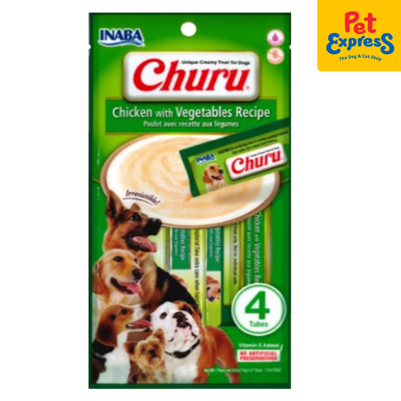 Inaba Churu Chicken with Vegetables Recipe Dog Treats 14gx4 (USD-615)