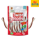 Dentalight Twist Rolls Beef Dog Treats 100g