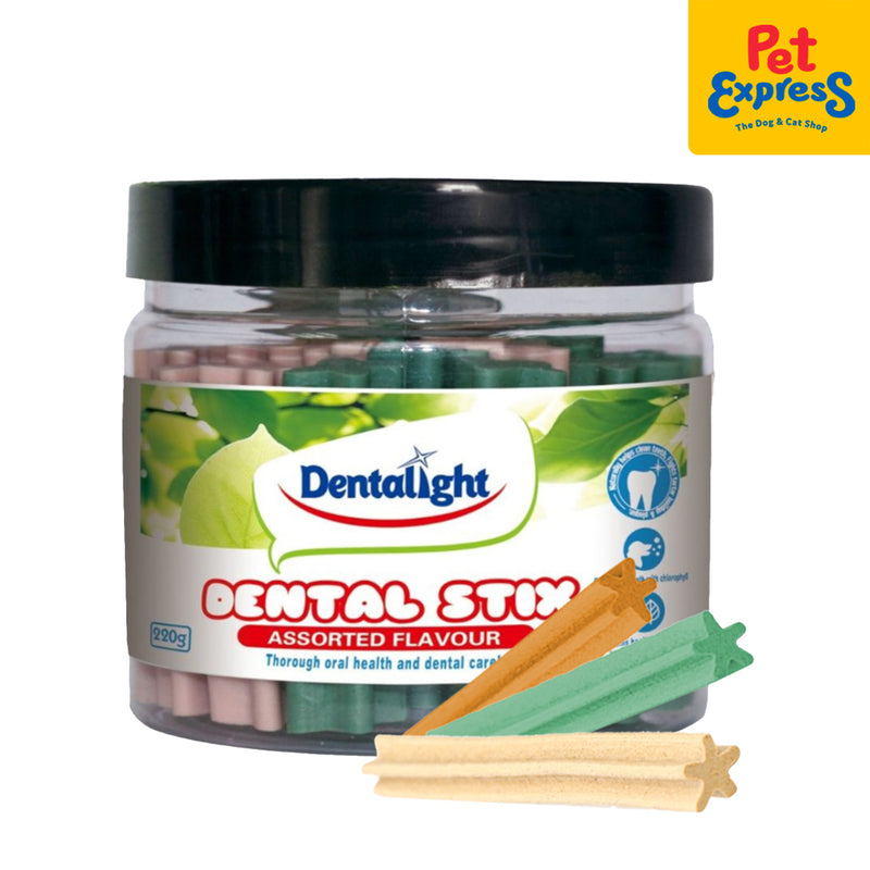 Dentalight Dental Stix Assorted Dog Treats 220g