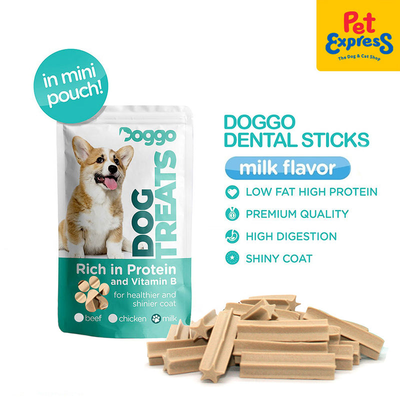 Doggo Dental Sticks Dog Treats Mini Pouch 80g