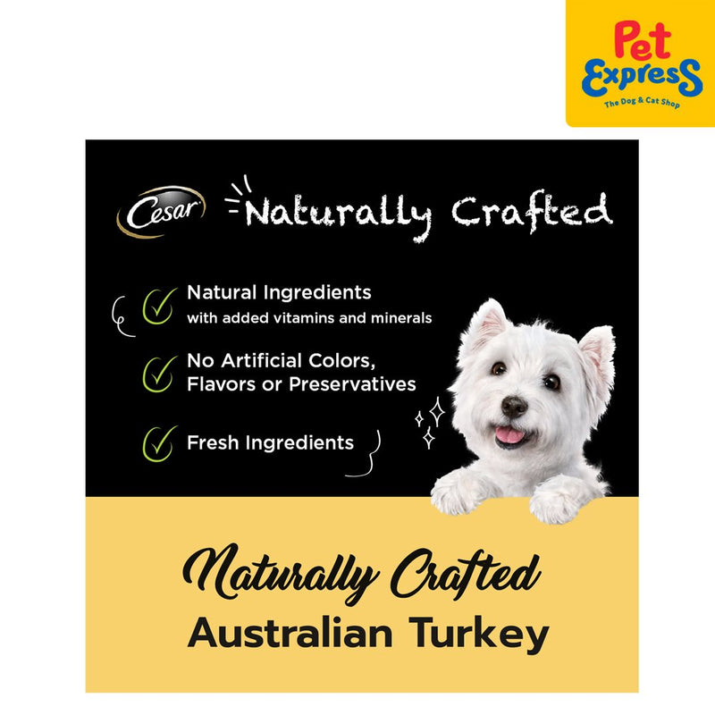 Cesar Naturally Crafted Turkey Wet Dog Food 85g (7 pcs)_info