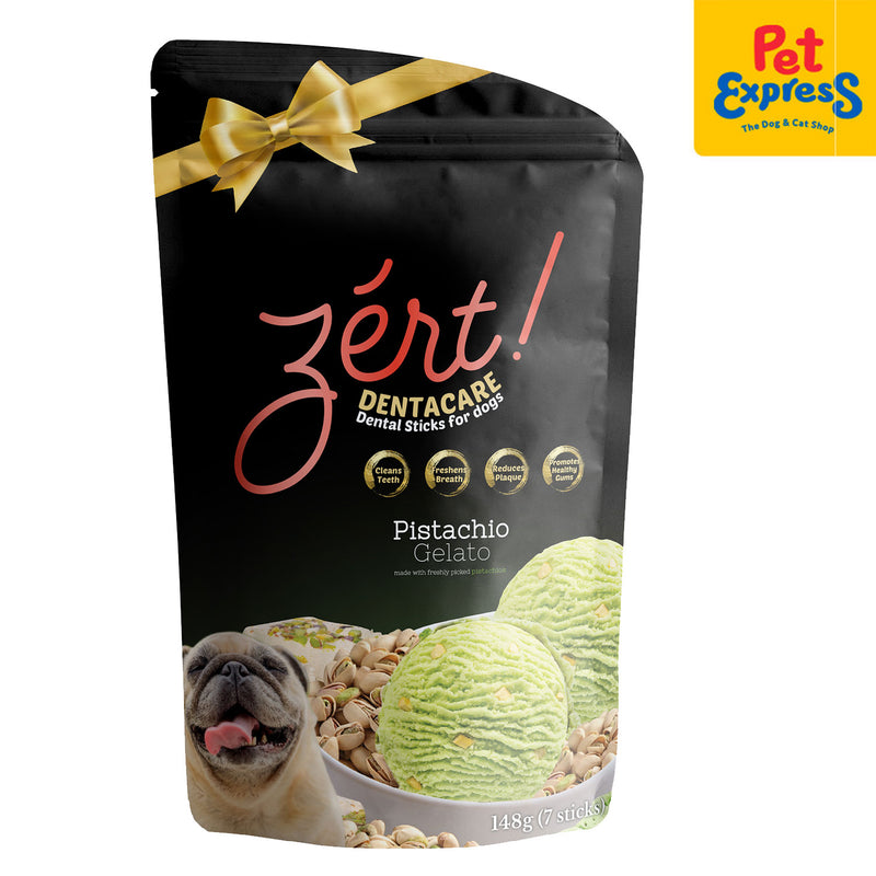 Zert Dentacare Pistachio Gelato Dog Treats 148g_front