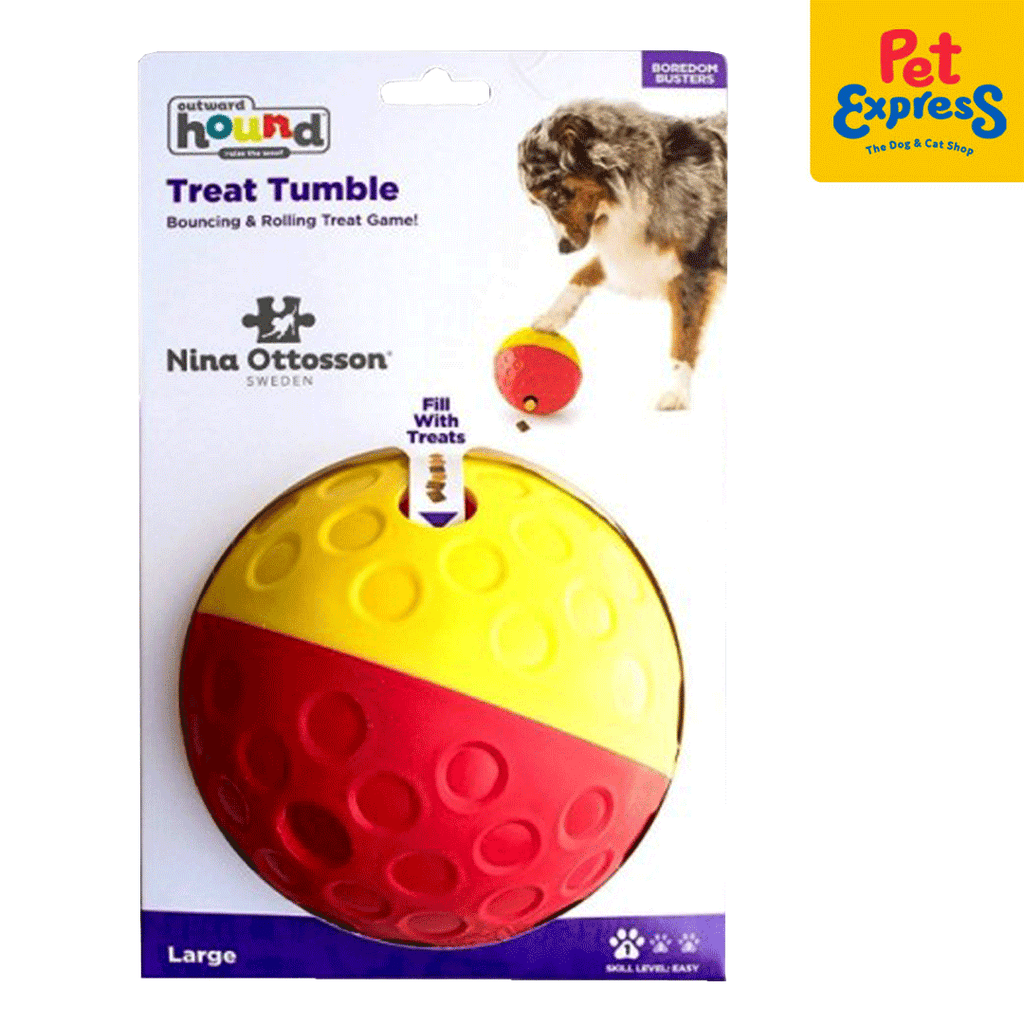Nina Ottosson Treat Tumble Level 1 Dog Toy Large Pet Express