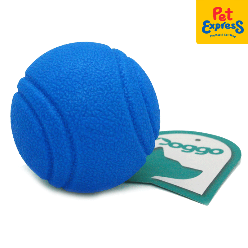 Doggo Medium Blue Firm Ball Dog Toy