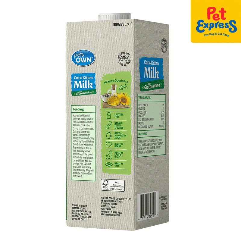 Cat milk nutrition facts hotsell