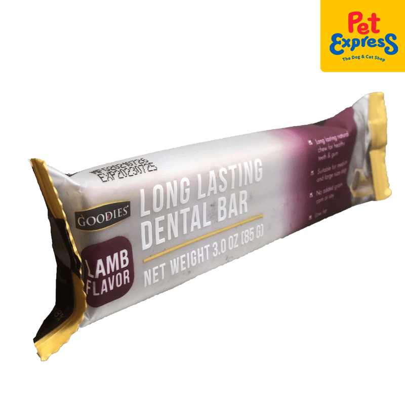 Goodies Long Lasting Dental Bar Lamb Dog Treats 85g_side