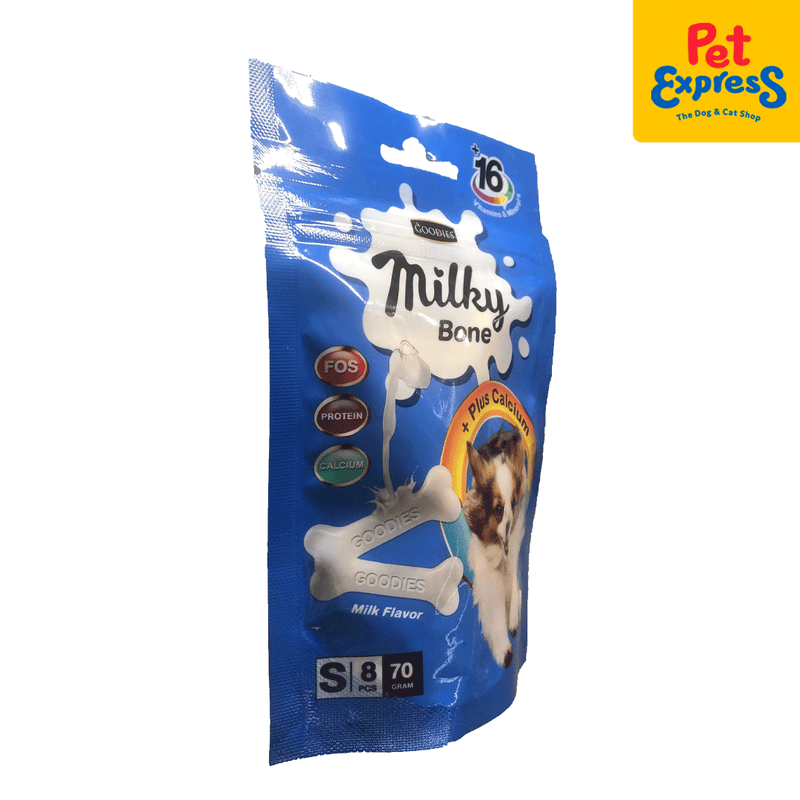 Goodies Milky Bone Milk Dog Treats 8s 70g_side