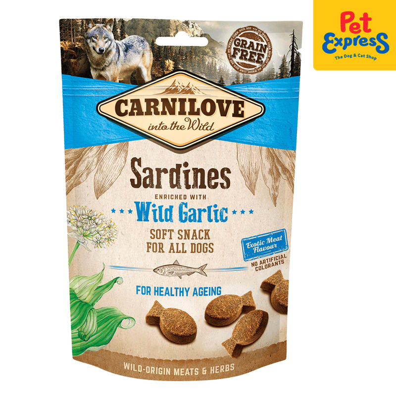 Carnilove Soft Snack Sardines with Garlic Dog Treats 200g