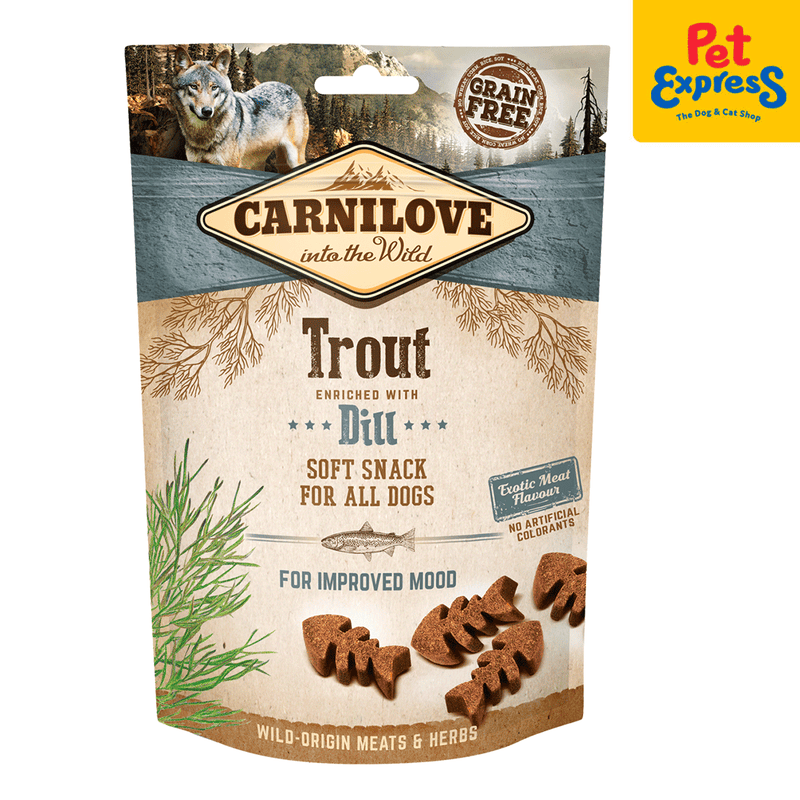 Carnilove Soft Snack Trout with Dill Dog Treats 200g