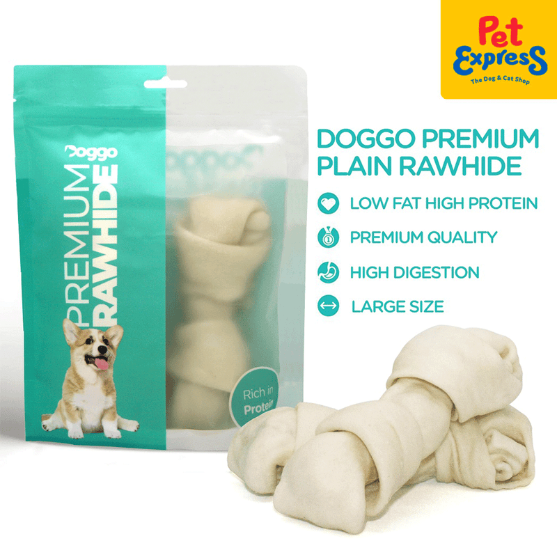 Doggo Premium Plain Rawhide Dog Treats 200g