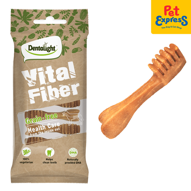 Dentalight Vital Fiber Grain Free Brush Health Care Dog Treats 70g