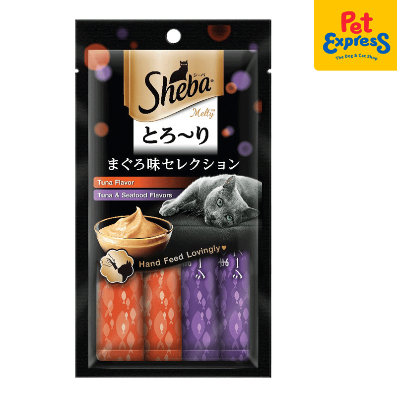 Sheba Melty Tuna and Seafood Cat Treats 48g_front