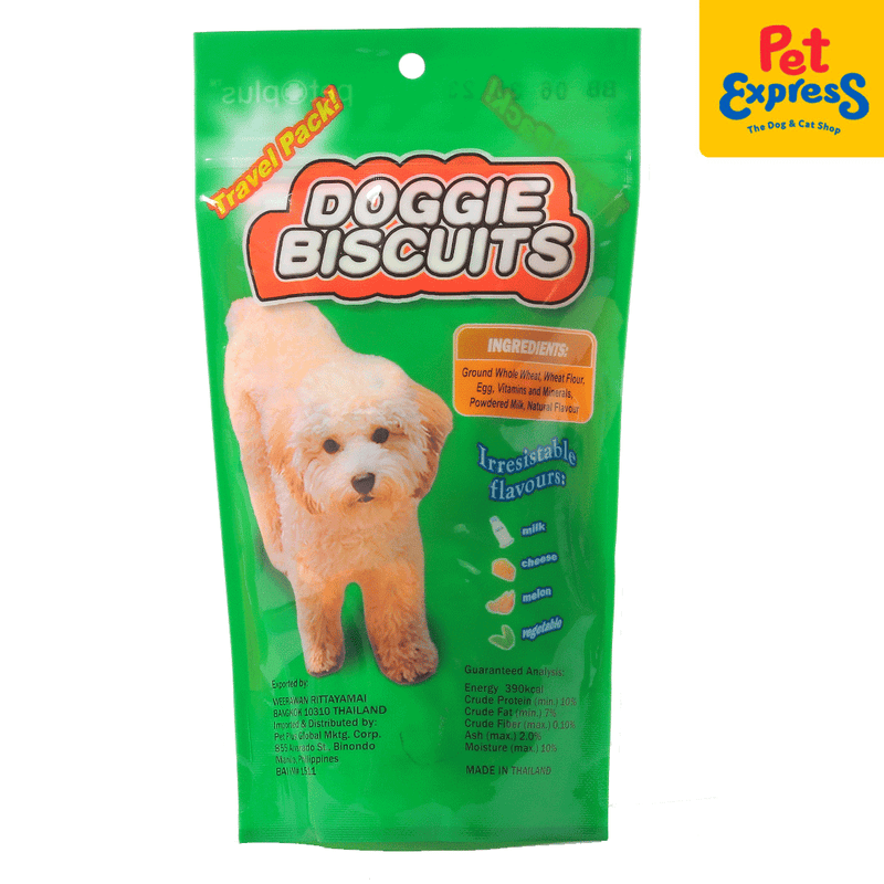 Pet Plus Doggie Biscuits Bone Shape Dog Treats 80g_back