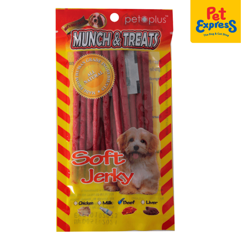 Can you give sales your dog beef jerky