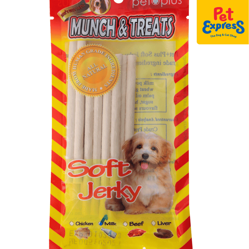 Pet Plus Munch and Treats Soft Jerky Milk Dog Treats_zoom