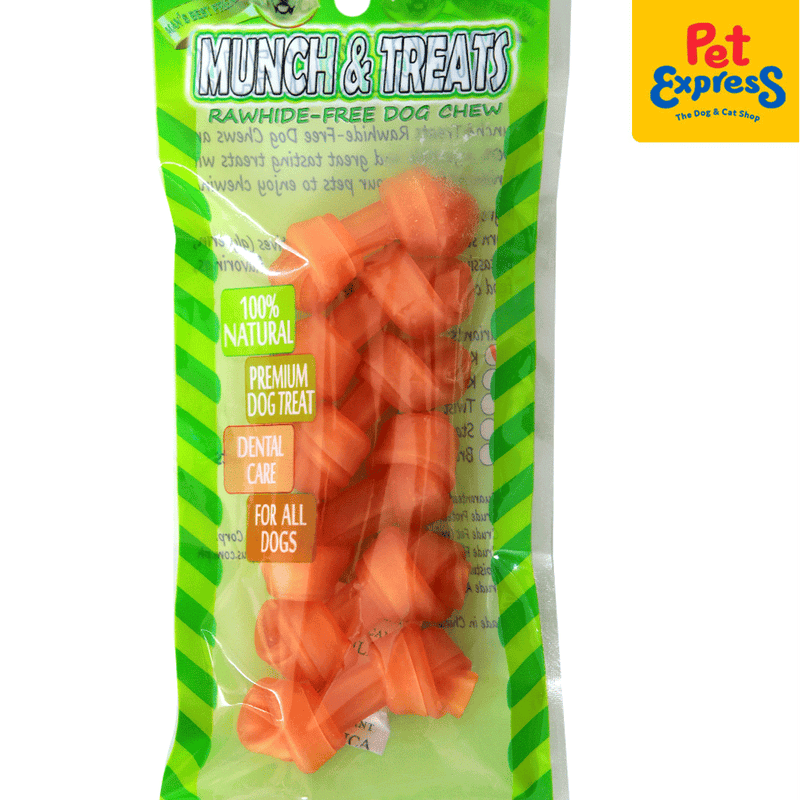 Pet Plus Munch and Treats Rawhide Free Knotted Bone Cheese Dog Treats_zoom