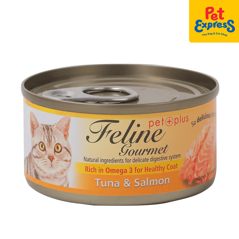 Feline Gourmet Tuna and Salmon Wet Cat Food 80g_front