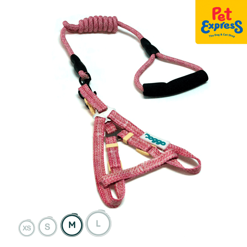 Doggo Atlanta Strong Harness Medium Pink