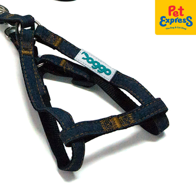 Doggo Denim Strong Harness Extra Small Black