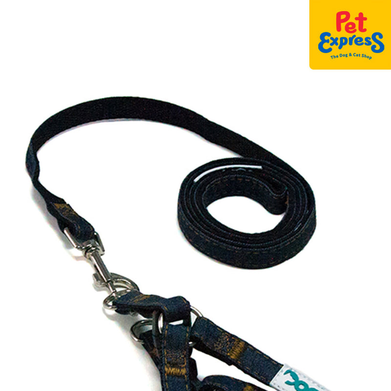 Doggo Denim Strong Harness Extra Small Black